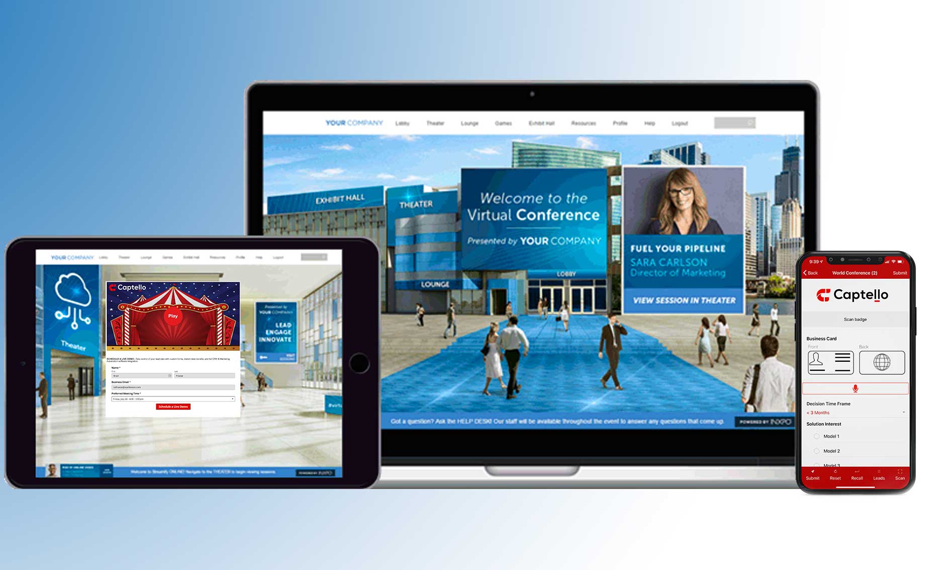 While virtual events do still expose your brand to new clients, they come with many challenges. Gamification with integrated lead capture is an instant way to distinguish your experience from the rest and draw new Prospects, especially if there are prizes involved. At Captello, we’ve taken gamification to the next level. Using our web-based Activations, you can make your booth the most popular one at the event.